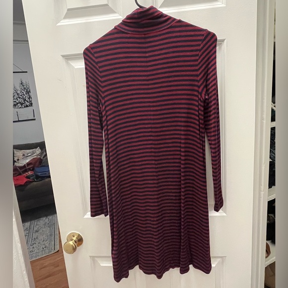 Gap Striped Turtleneck Swing Dress with Long Sleeves - Picture 3 of 4
